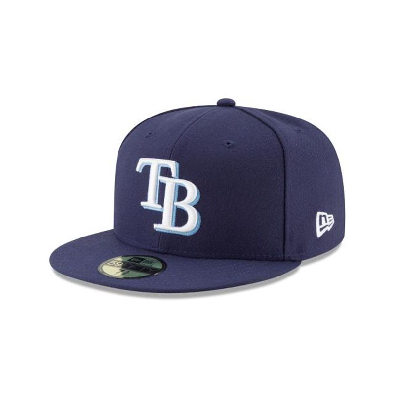 MLB Tampa Bay Rays Authentic Collection 59Fifty Fitted (MNU3208) - Blue New Era Caps